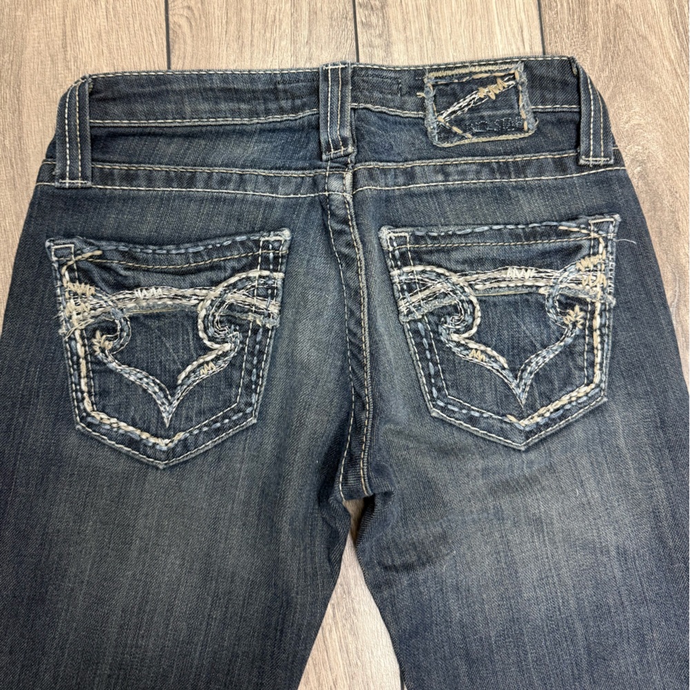 Y2K Big Star Dark Wash Flare Jeans - Picture 4 of 6